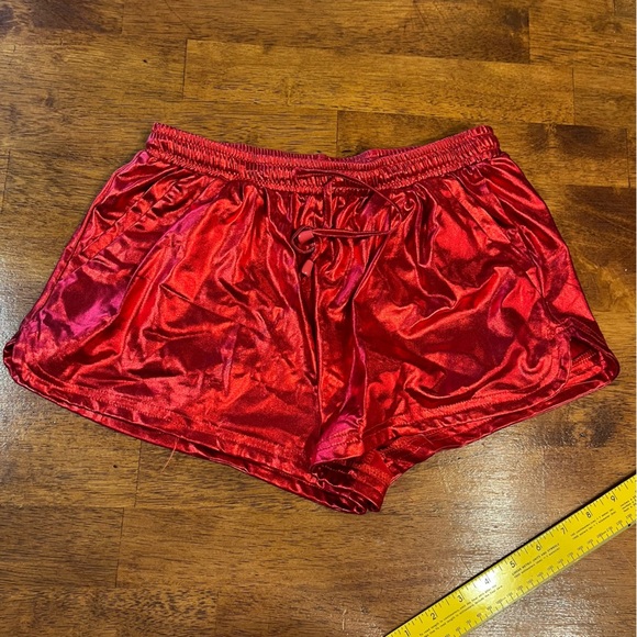 Metallic red women’s shorts size small - Picture 1 of 8